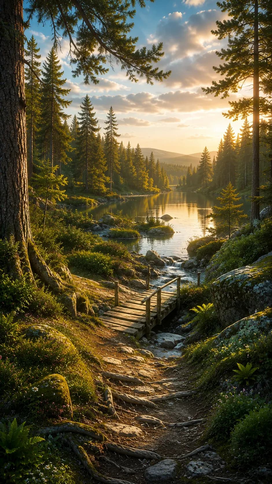 Forest scenery for the Norway puzzles.